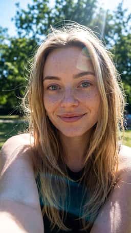 Selfie used to create AI headshot