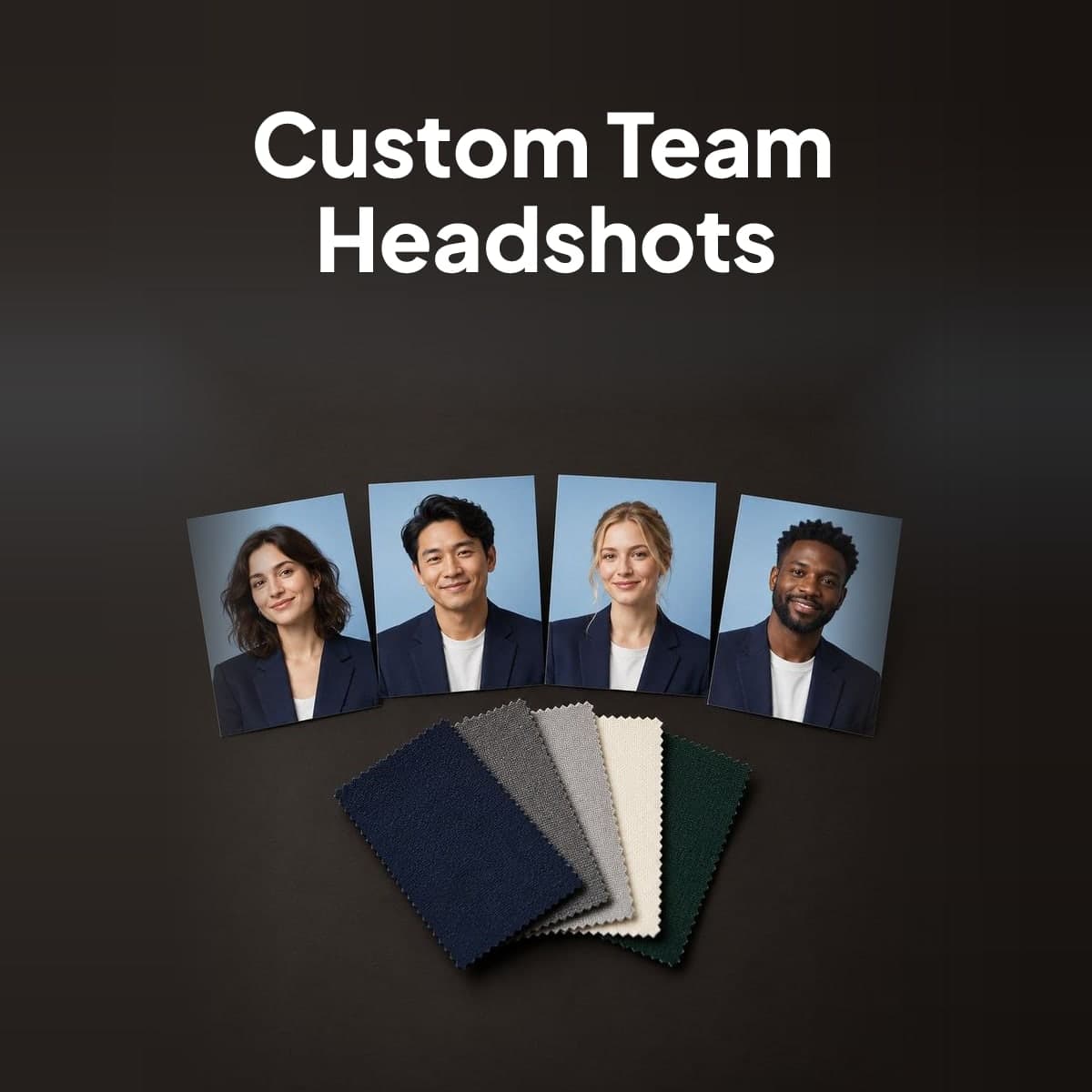 Custom Backgrounds, Attire, and Styles for Team Headshots
