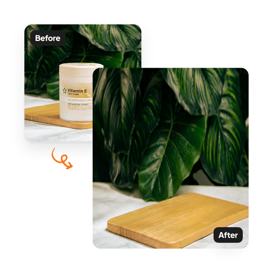 A sample result from the Magic Eraser, previewing a cleaned photo.