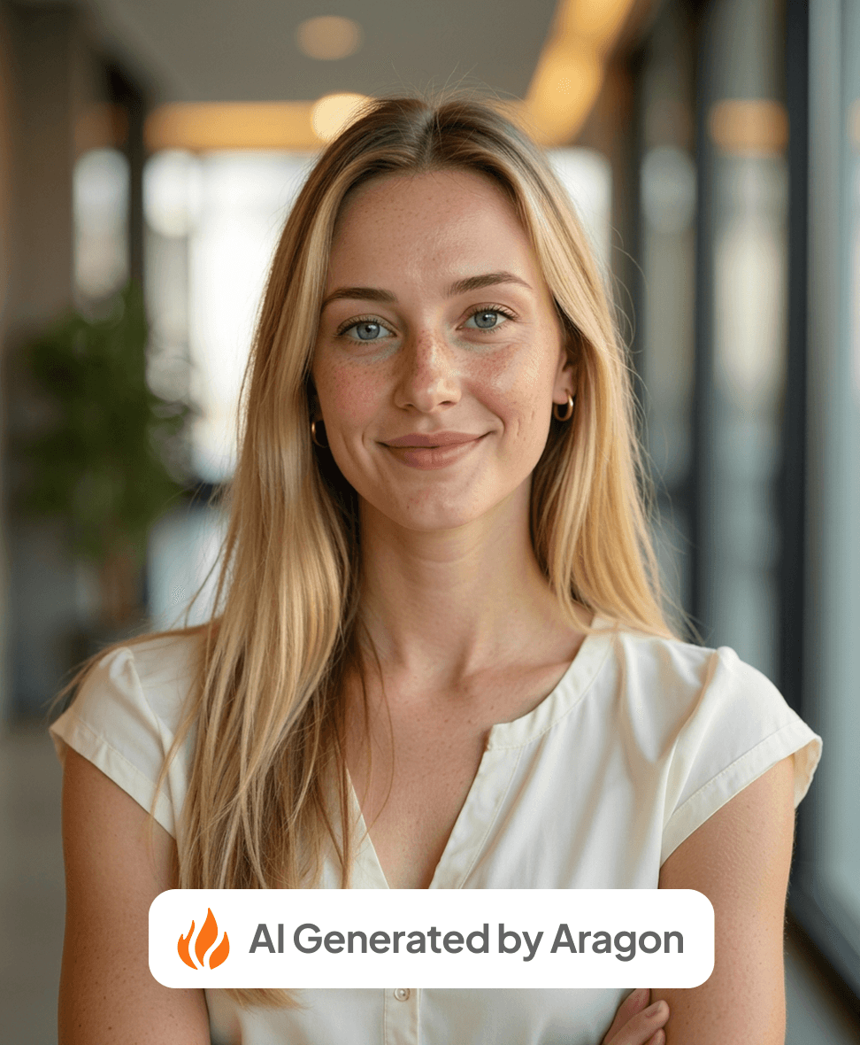 AI headshot generated by Aragon