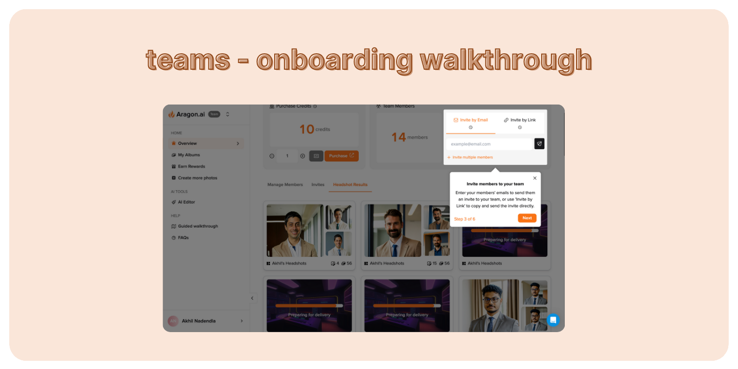 Onboarding Walkthrough